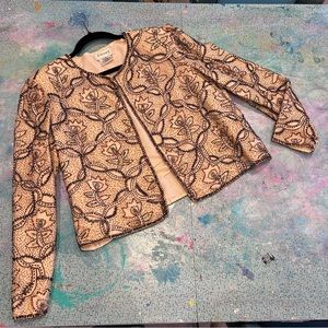 Earthy Beaded Cocktail Jacket